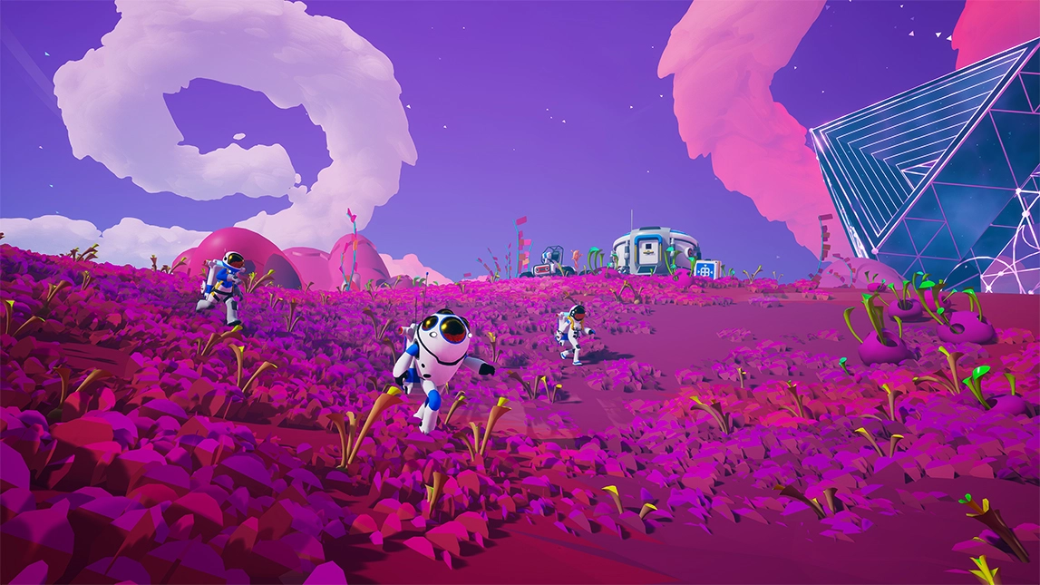 Astroneer colorful planet exploration, terrain tool, and modular base building