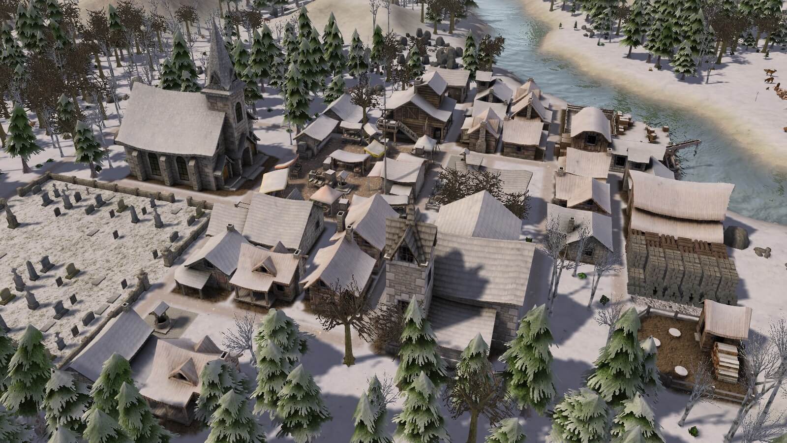 Banished medieval settlement survival and production