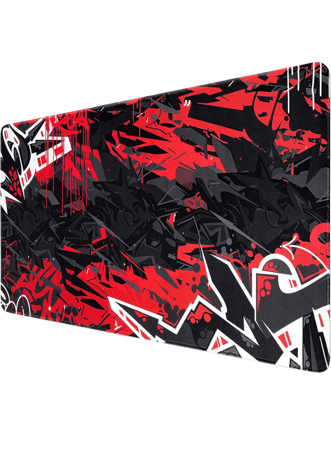 Canjoy extended gaming mouse pad with red and black design